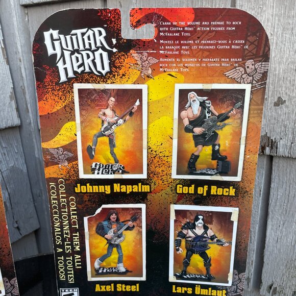 Guitar Hero Action Figure Lot 2 God of Rock Axel Steel Mcfarlane. - Picture 5 of 6